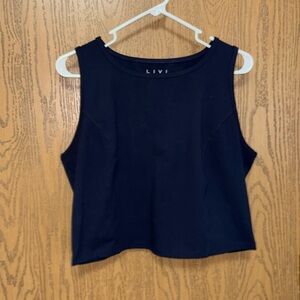Plus Size LIVI Crop Tank Top Size 18/20 Athletic Plus Size Lane Bryant NWOT